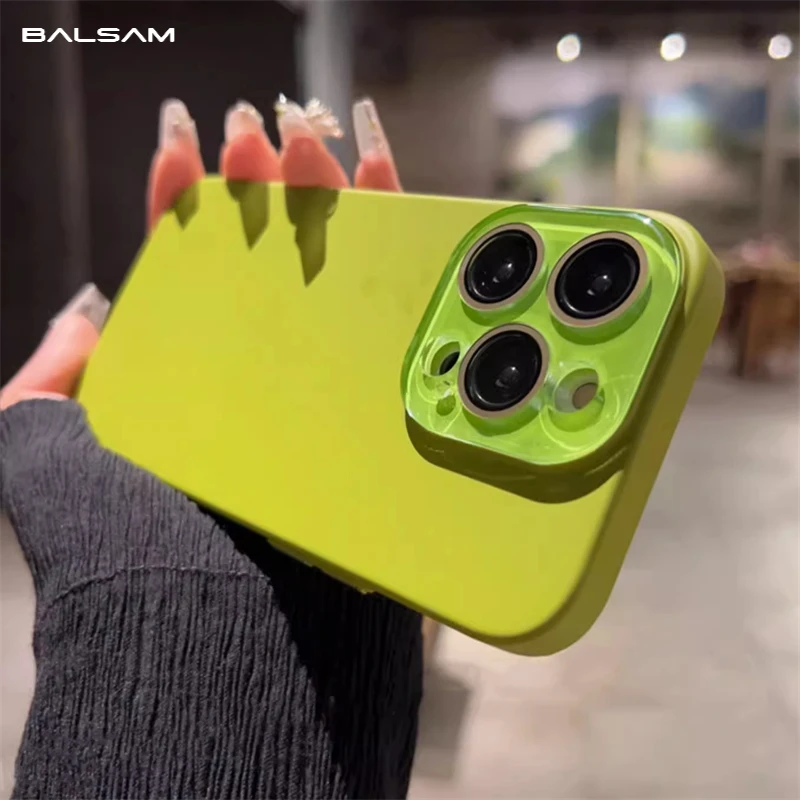 Funda protectora de lente de cobertura completa mate, respetuosa con la piel, sencilla, para iPhone 16, 15, 14, 13, 12, 11 Pro Max Plus, cubierta dura a prueba de golpes para PC