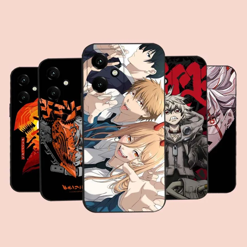 Motosierra hombre Anime para Honor X9C X9B X9A X9 X8C X8B X8A X8 X7C X7B X7A X7 X6B X6A X60i X60 X6 X5B 5G funda de teléfono
