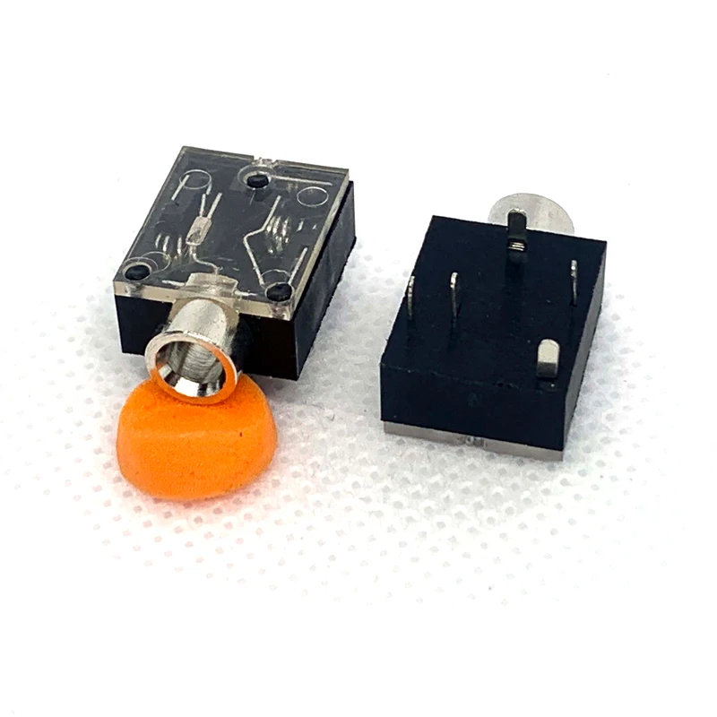Piezas de 10 PJ-324, Conector de audio de 5 pines, 3,5mm, panel PCB, montaje de auriculares, apertura de metal PJ324 - imagen 2