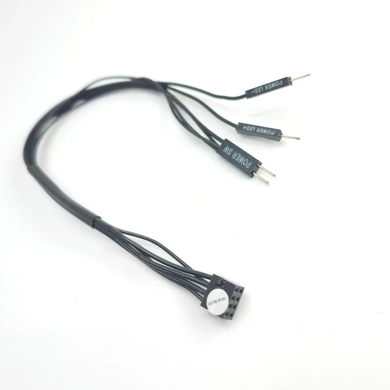 Cable Dupont 6 y 8 pines hembra LED reset panel frontal Dell - imagen 3