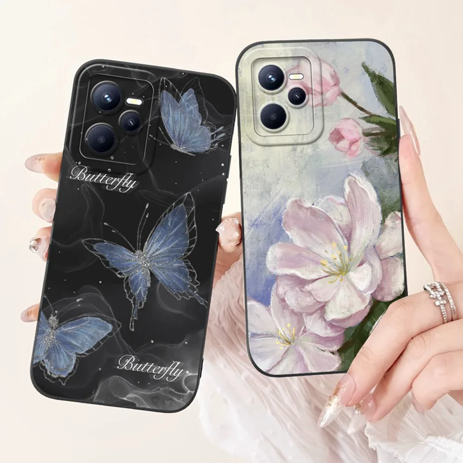 Funda protectora de lente para Realme C35, carcasa trasera de silicona suave con patrón de moda para RealmeC35 C 35 4G RMX3511 - imagen 4