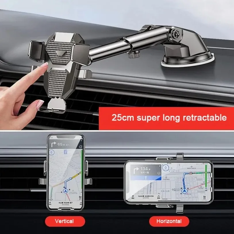 Soporte universal ajustable para teléfono de coche con ventosa 360 °   Soporte de soporte para celular móvil para salpicadero de coche para iPhone Samsung Xiaomi - imagen 3