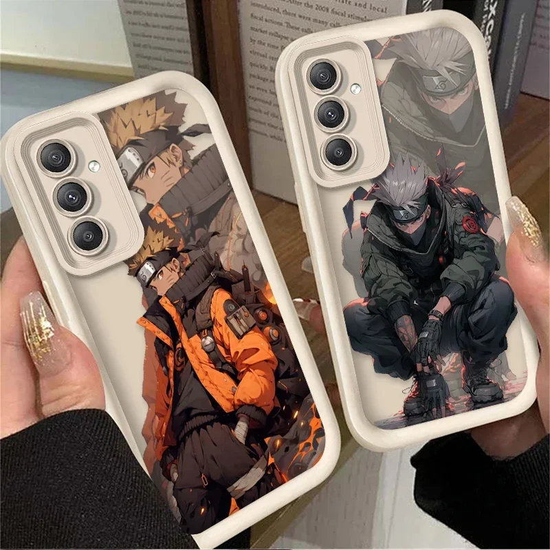 Funda mate de Anime n-narutos para Samsung Galaxy S25 S24 S23 Ultra S22 S21 Plus FE 5G A54 A34 A14 A73 A53 A33 5G TPU funda de silicona - imagen 2
