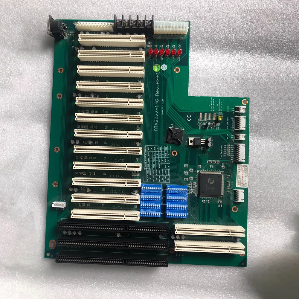 ATX6022-14G REV.A3-RC para placa de Control Industrial de plano posterior Axiomtek 12 PCI