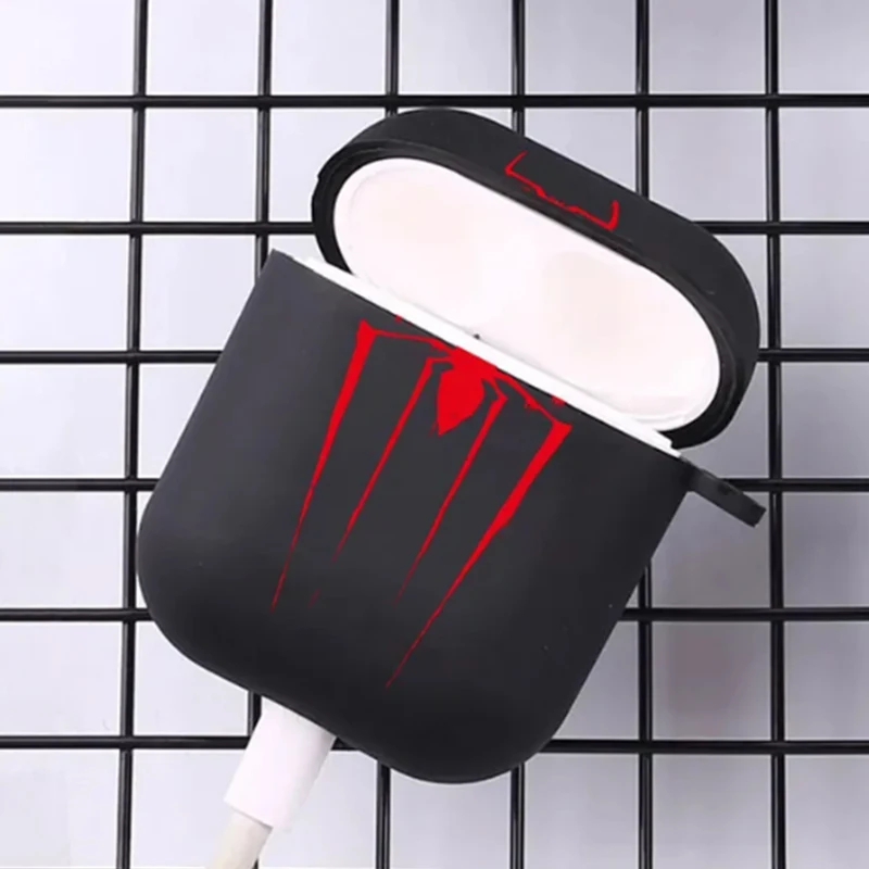 Funda para Airpod Red Spider para hombre, funda para auriculares en blanco y negro para AirPods 2 3 Pro, funda de segunda generación, regalo para amigos - imagen 3