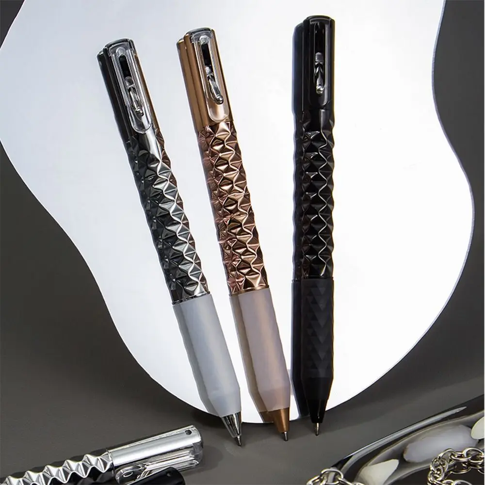 Bolígrafo Neutral de deformación geométrica de Metal, bolígrafo de Gel de cambio de forma interesante de descompresión, bolígrafo anamórfico de escritura para estudiantes, regalo - imagen 4