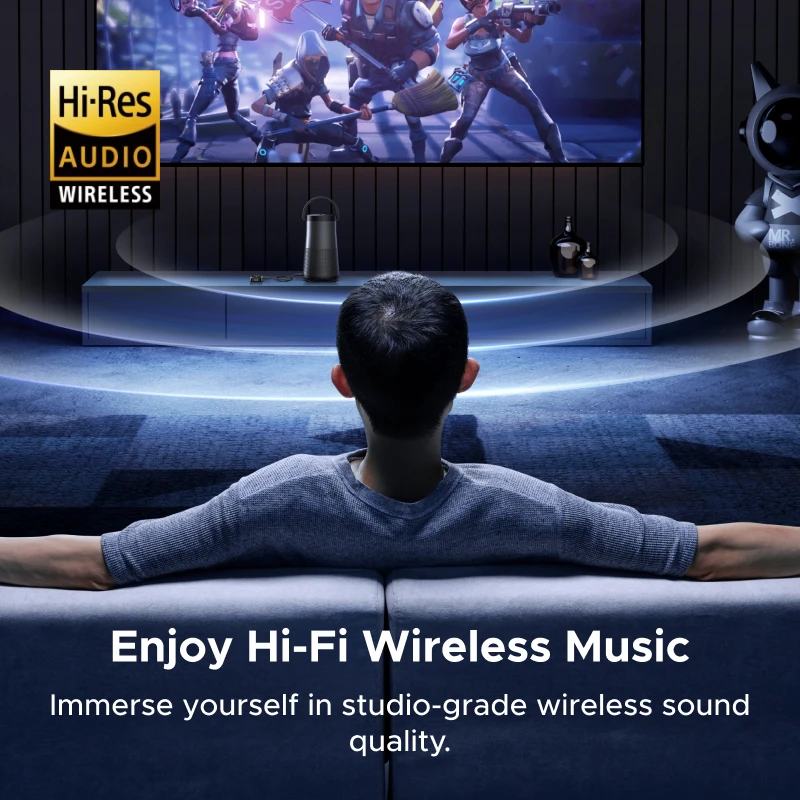 Receptor Bluetooth 6,0 con LDAC, adaptador de audio inalámbrico de alta resolución Receptor auxiliar de 3,5 mm para parlantes/altopar con cable/estéreo - imagen 3