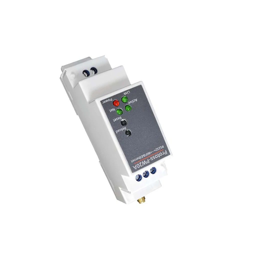 Soporte de montaje en riel de servidor serie PW20A Modbus TCP IP MQTT HTTP RS232 a servidor de comunicación serie Ethernet WiFi inalámbrico - imagen 5