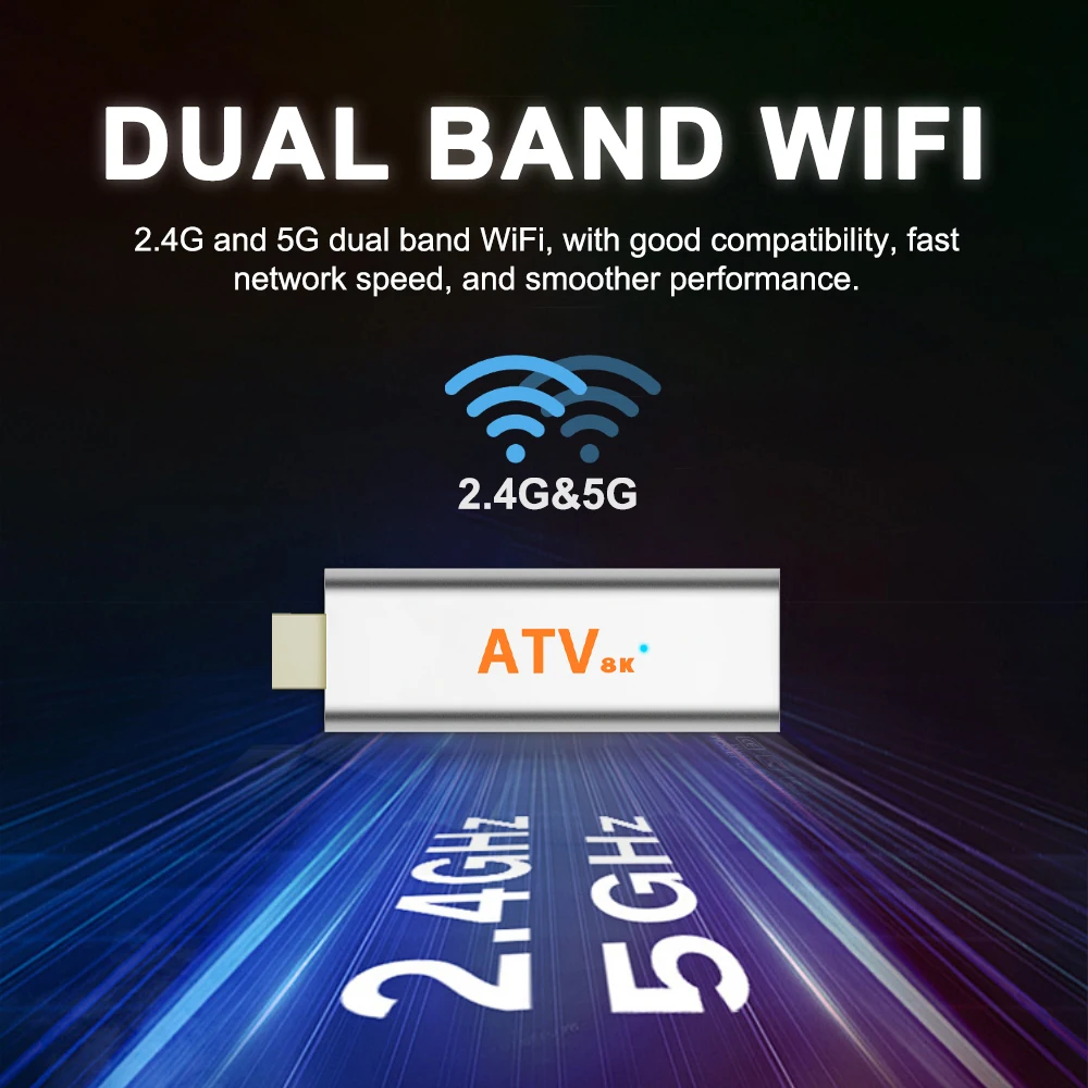 YOZHIXU Q15 TV Stick Android 14 Smart TV Box Allwinner H313 Asistente de Google Dual Wifi 5G 8K 8GB 128GB reproductor multimedia decodificador - imagen 4