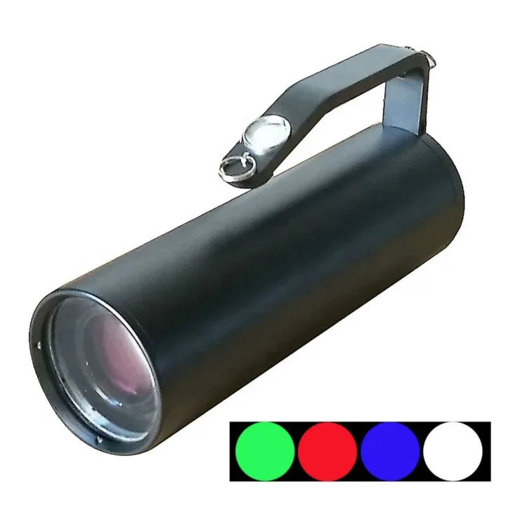 Potente lámpara LED de exploración de luz azul para lámparas de búsqueda al aire libre, linterna de 420nm - 470nm, fuentes de luz LED de inspección forense - imagen 5