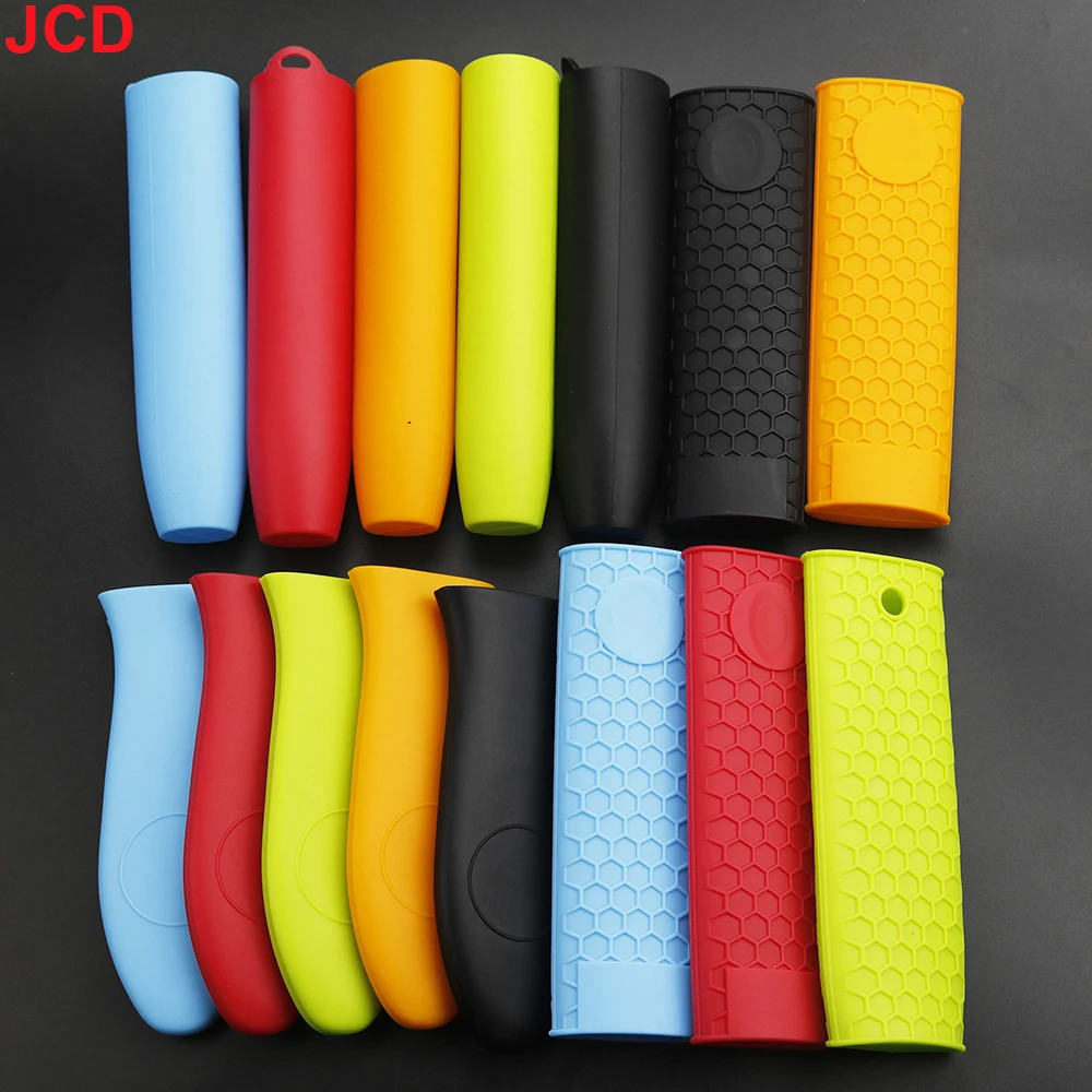 JCD-cubierta de silicona para mango de olla, cubierta aislante, herramientas de cocina, cubierta de mango de olla aislante de silicona, cubierta antideslizante para mango de olla