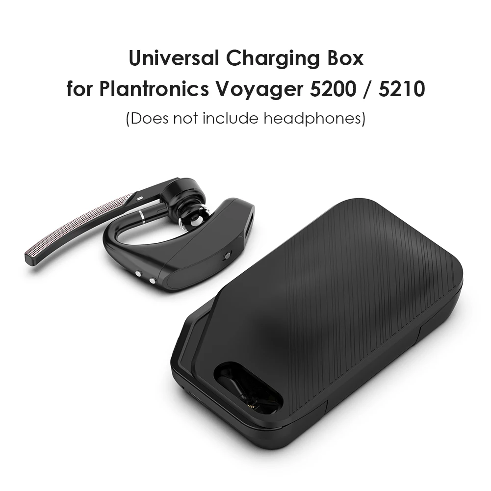 Estuche de carga de auriculares para-Plantronics Voyager 5200,5210, caja de carga de auriculares compatible con Bluetooth, Cargador USB Universal