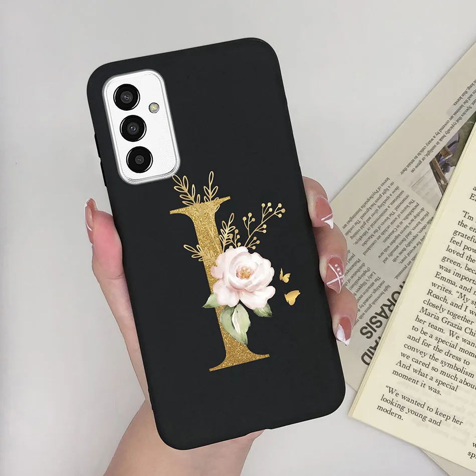 Funda trasera de silicona mate para Samsung Galaxy F 13, 4G, rosa, A-Z, 26 letras, SamsungF13, Galaxy F13, F13 - imagen 5