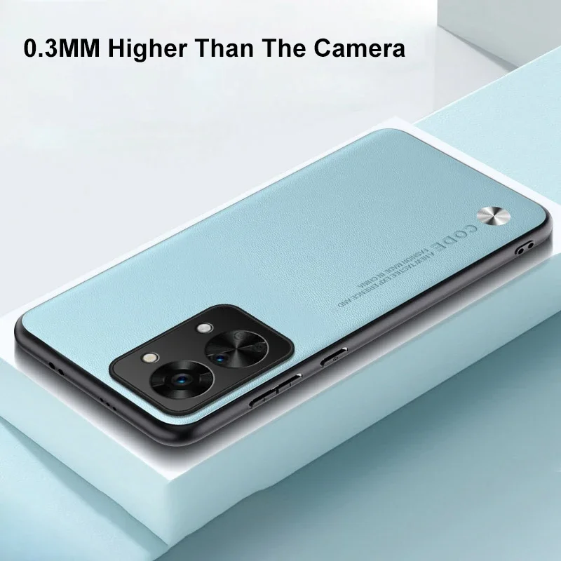 Funda de teléfono de silicona mate para OnePlus Nord 2T 5G Nord2T, funda protectora de cuero PU de lujo para One Plus Nord 2T - imagen 4