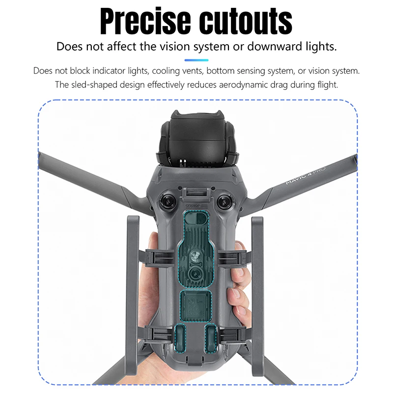 Soporte de tren de aterrizaje plegable, trípode elevado, soporte protector anticolisión para accesorios de Dron DJI Mavic 4pro - imagen 5
