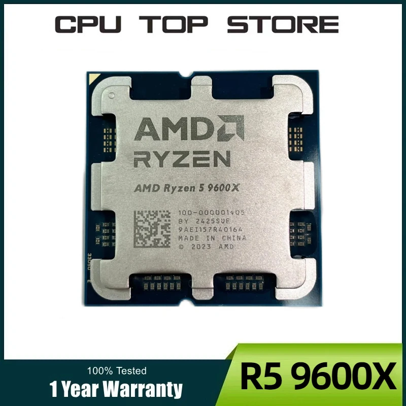 Procesador AMD Ryzen 5 9600X R5 9600X 5,4 GHz 6 núcleos 12 hilos 65W enchufe AM5