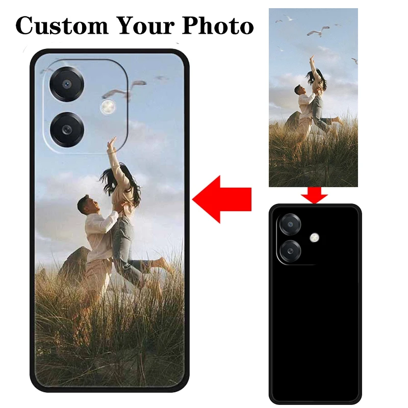 Funda DIY personalizada para Redmi Turbo 4 Pro 5G, funda de teléfono de silicona suave TPU con logotipo trasero, fundas personales Xiaomi Redmi Turbo4 Turbo3 - imagen 2