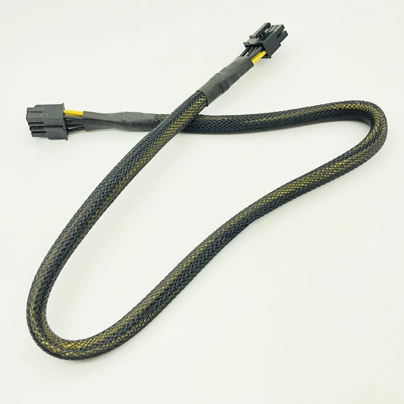 Cables de alimentación modulares CPU de manga negra de alta calidad 8PIN 4 + 4PIN Cable de alimentación de 8 pines a 8 pines para OCZ ZT/Great Wall 63CM 16AWG - imagen 3