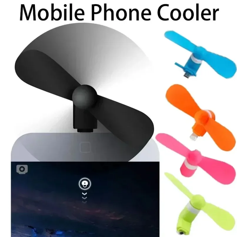 1 Uds Mini ventiladores de refrigeración de aire Smatphone/tableta/ventilador de refrigeración para portátil para iPhone 16 ~ 15 Samsung Xaomi Galaxy Tab Huawei para el hogar al aire libre - imagen 2