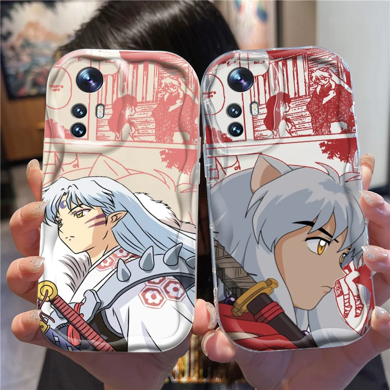 Inuyasha Anime arte Popular para Xiaomi Mi 14 12 12T 11 Lite Poco M6 X6 X5 X4 X3 M3 F4 Pro GT NFC 5G onda aceite trasera funda de teléfono - imagen 2