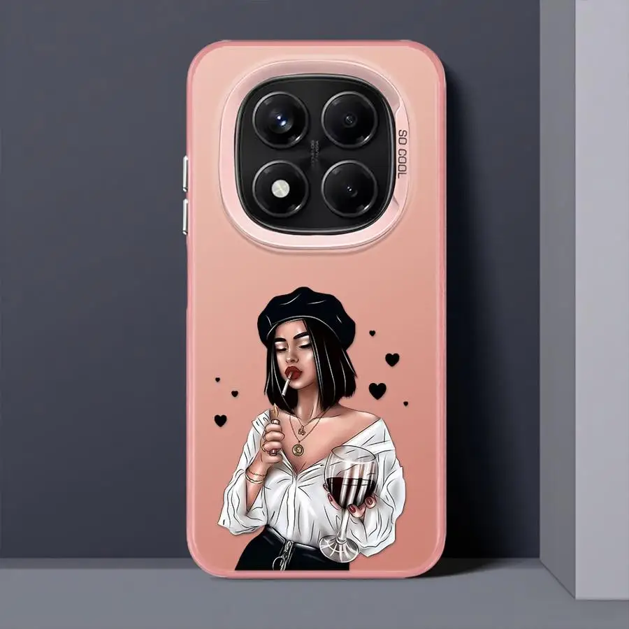 Funda para Xiaomi Redmi Note 13 12 11 9s 14 Pro Plus 12s 11s 10Lite 10s, funda trasera para teléfono, dibujos animados urbanos para mujeres - imagen 4