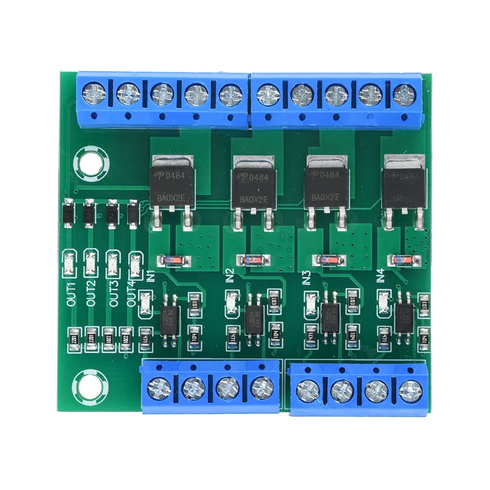Controlador de interruptor de disparo de pulso MOSFET de 4 canales entrada PWM constante para Motor LED 4 vías 4 canales 4 vías - imagen 5
