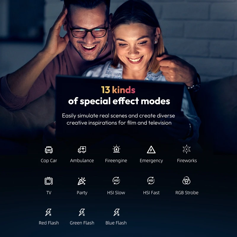 Ulanzi VL49 Mini RGB LED luz de vídeo 2700K-9000K en la cámara luz de relleno fotografía iluminación bolsillo Live Tiktok Vlog lámpara de luz - imagen 5