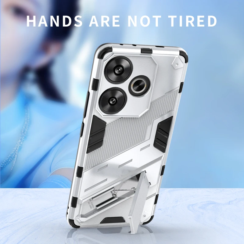 Funda a prueba de golpes para POCO F6 X6 M6 Pro F5 X5 C65 C75 Armor contraportada para Xiaomi 14 Ultra 14T Pro Redmi Note 13 13C 14C Fundas - imagen 4