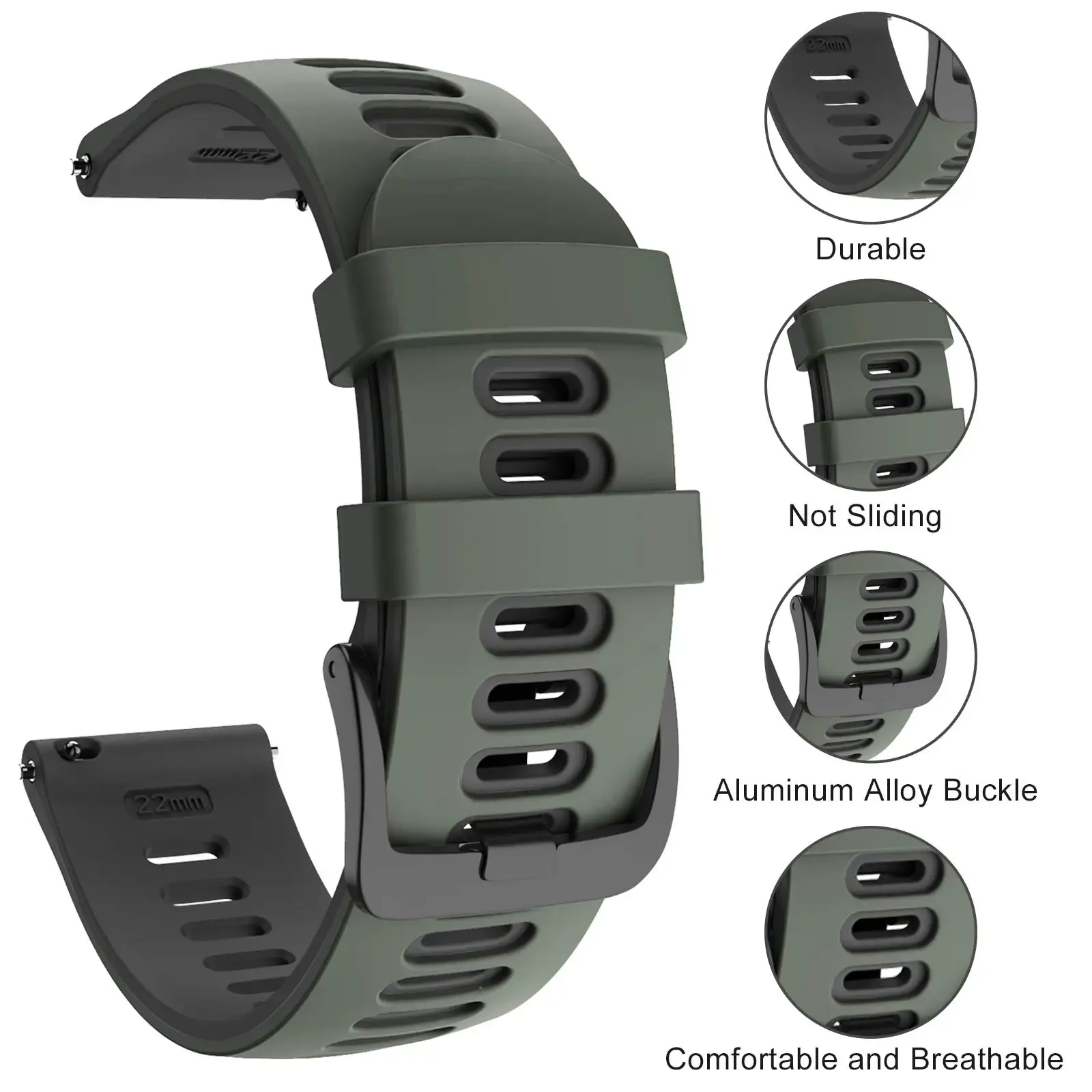 Correa de silicona suave para Polar Vantage V3 M2 M, correa de reloj inteligente para POLAR Grit X Pro Ignite 3 Pacer Unite, nuevo cinturón resistente al agua - imagen 4