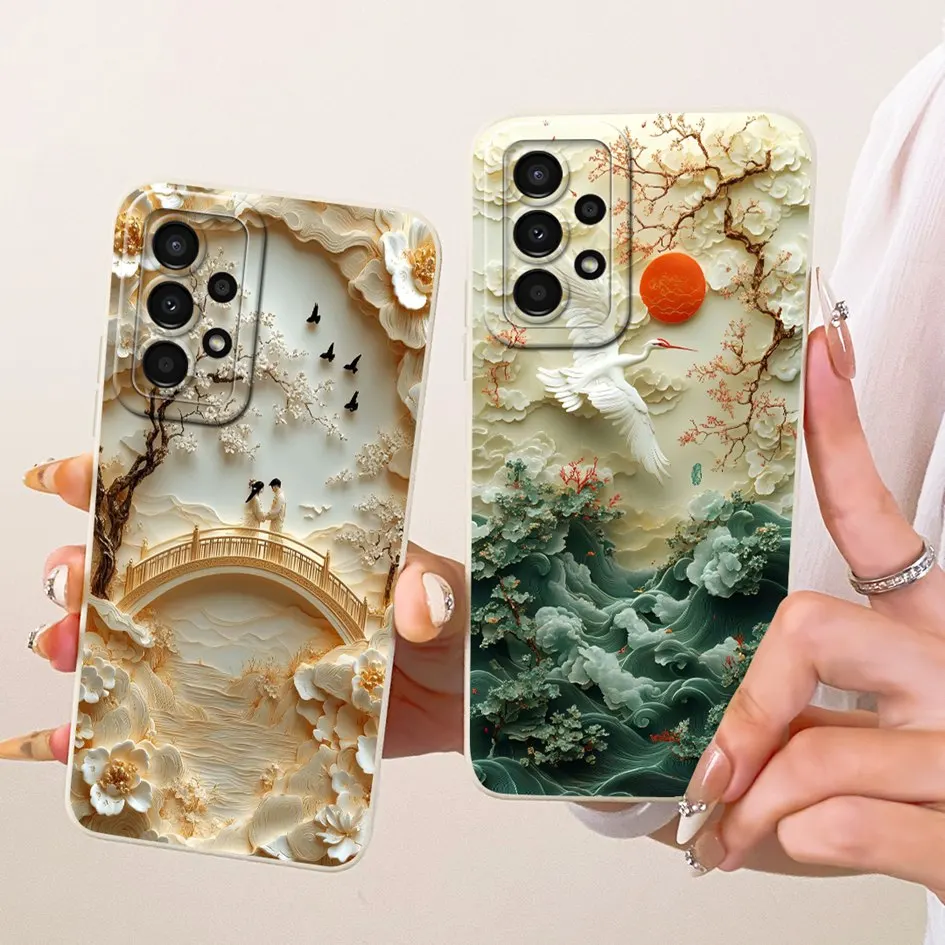 Para Samsung A32 4G 5G funda SM-A325F SM-A326B funda de moda Margarita flor funda de silicona suave a prueba de golpes para Samsung A32 A 32 Capa - imagen 3