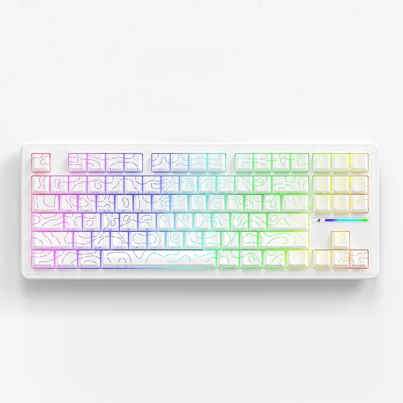 Teclado mecánico Attack Shark M87 Pro V2, Bluetooth, inalámbrico, triodo, retroiluminación RGB, junta, teclado para juegos, regalo - imagen 3