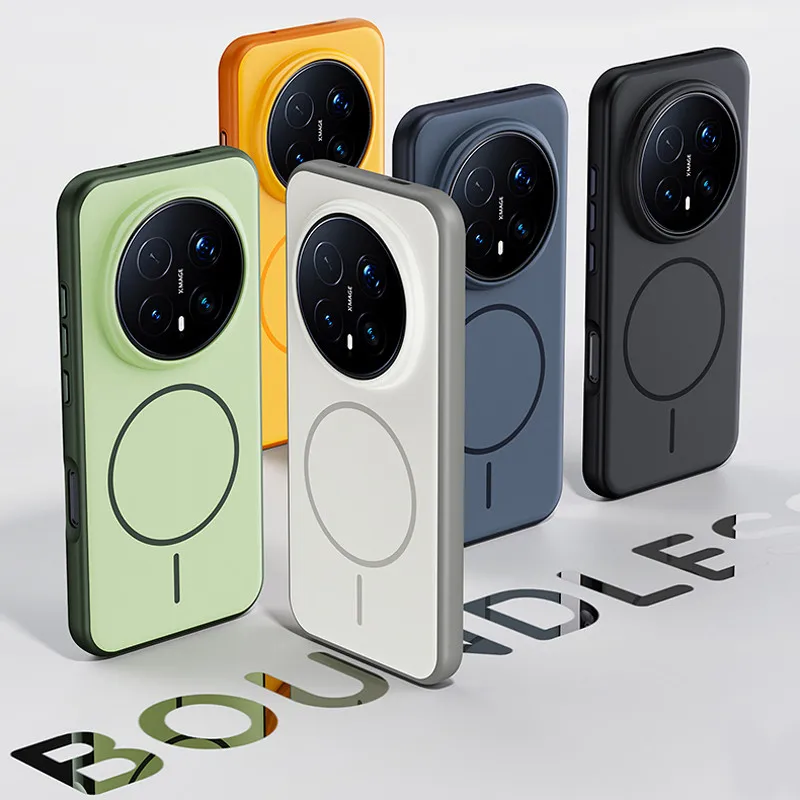 Para Honor Magic 8, 8 Pro funda magnética ELVEV a prueba de golpes sensación de piel dura PC suave TPU cubierta de teléfono de succión - imagen 4