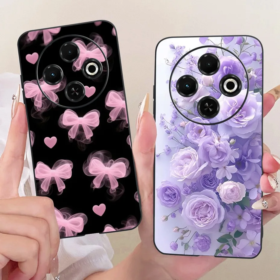 2025 funda de teléfono con impresión bonita para Tecno Spark 30C 30 Pro 4G fundas blandas de silicona negra para Tecno Spark30C 30 30Pro cubiertas parachoques - imagen 3