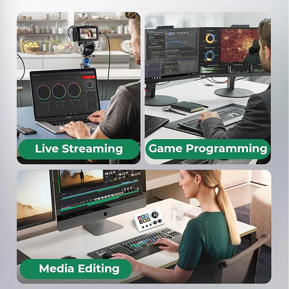 MRSVI N3 Stream Dock teclado Macro programable Panel de consola multifuncional Assistente botón personalizado Mini teclado para PC - imagen 5