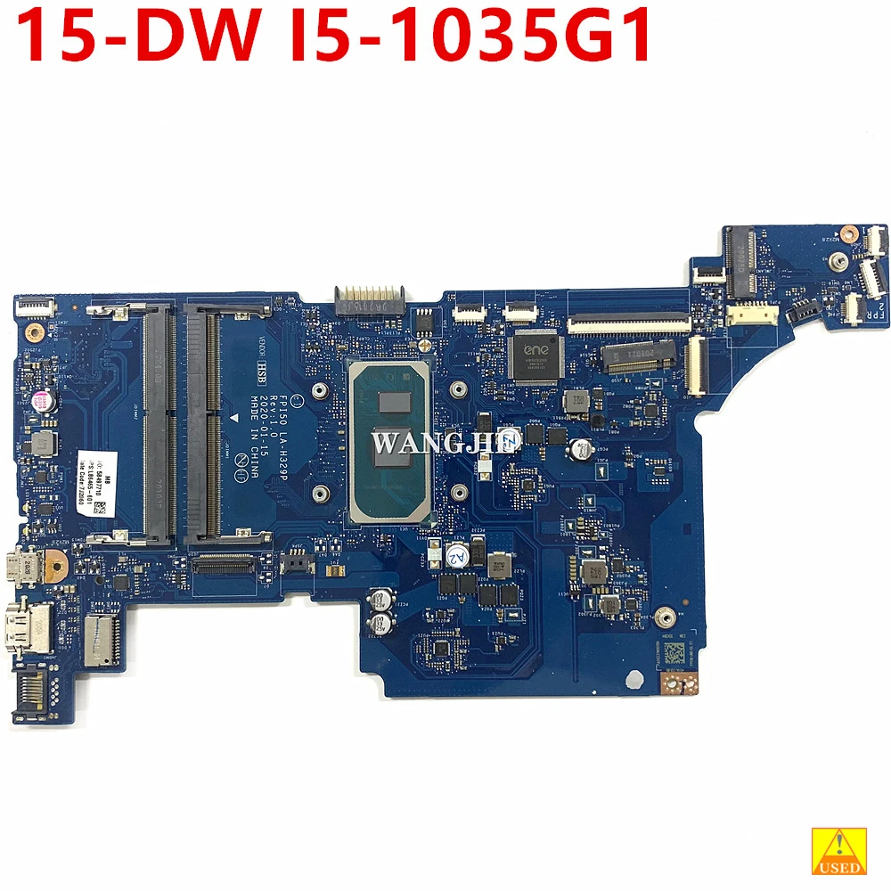100% de trabajo para la placa base del ordenador portátil HP 15-DW I5-1035G1 Cpu integrado L86465-601 L86465-001 FPI50 LA-H329P completamente probado - imagen 2