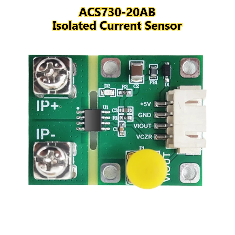 Módulo ACS730-20, Sensor de corriente aislado Ancho de banda de 1MHz, Detector de corriente dinámico, ACS730-20AB de corriente - imagen 5