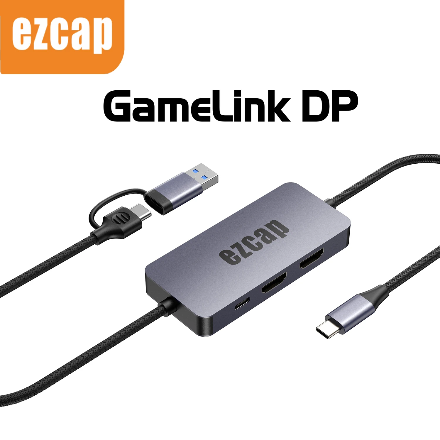 Ezcap377 GameLink DP1.4 Displayport tipo C a USB 3,0 4K tarjeta de captura de vídeo para teléfono interruptor juego transmisión en vivo grabación de vídeo - imagen 2