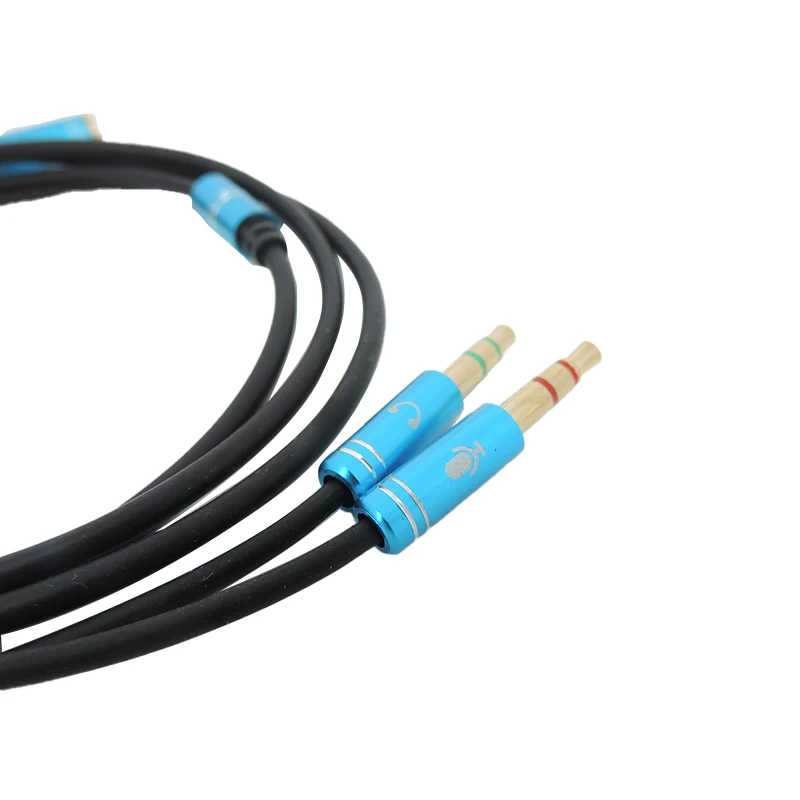 Cable de extensión auxiliar para auriculares, divisor de Audio con conector de 3,5mm, hembra a 2 macho, para teléfono y ordenador, q1 - imagen 3