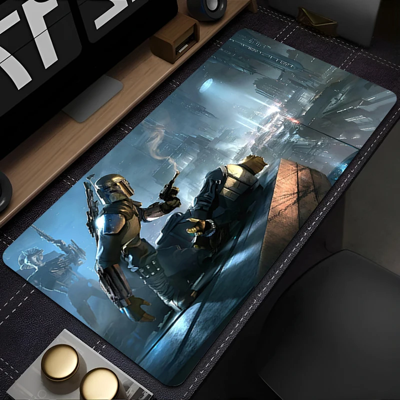 Alfombrillas para ratón, alfombrilla protectora para escritorio, Gaming S-star W-wars S-spacecraft, alfombrilla para ratón, decoración de mesa de oficina, teclado, alfombrilla larga para ordenador y jugador - imagen 2