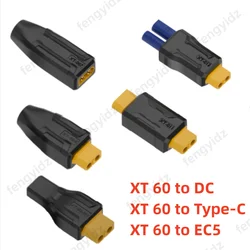 Adaptador XT60 a EC5 DC Macho-Hembra – Conector Corriente Directa