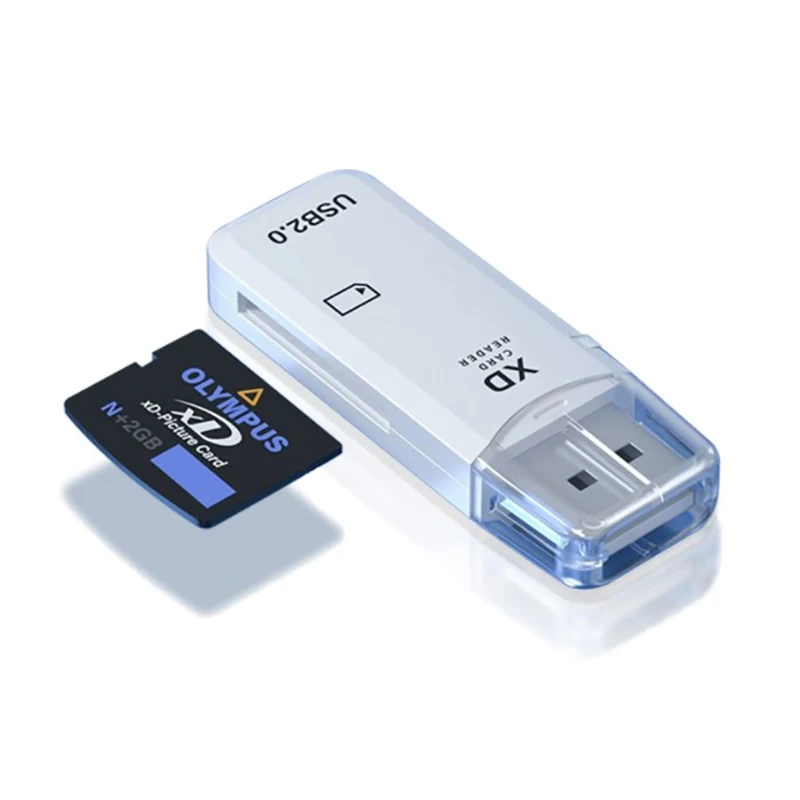 Lector de tarjetas Usb 2,0 de alta velocidad, adaptador de unidad Flash de memoria de un solo puerto XD, accesorios para pc y portátil, 1 unidad - imagen 2