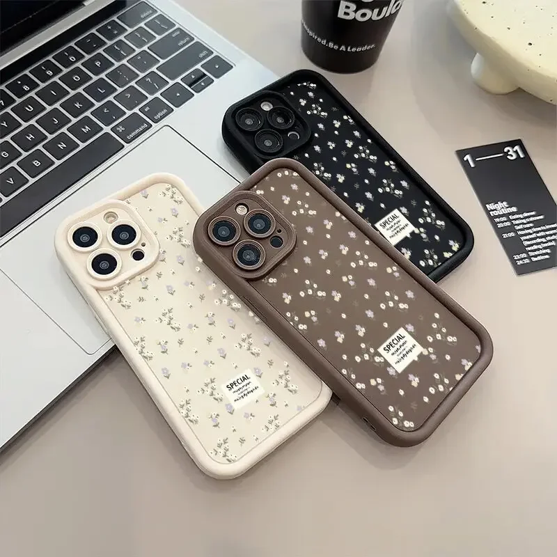 Funda de teléfono con pequeños fragmentos florales para Samsung Galaxy S25 S24 S23 Ultra S20 FE S22 Plus A55 A15 A54 A14 A35 A34 A23 A24 A53 A32 - imagen 3