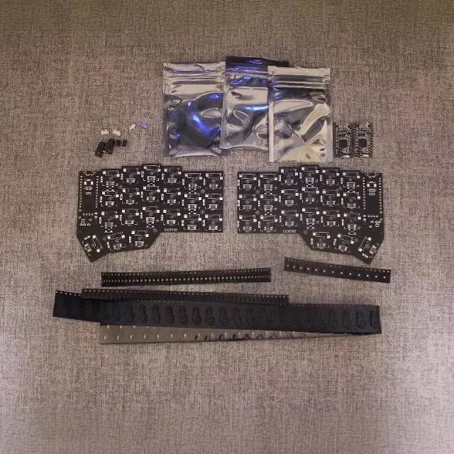 Kit PCB hotswap de teclado dividido Corne v3 con cable o inalámbrico (PCB no preconstruir)