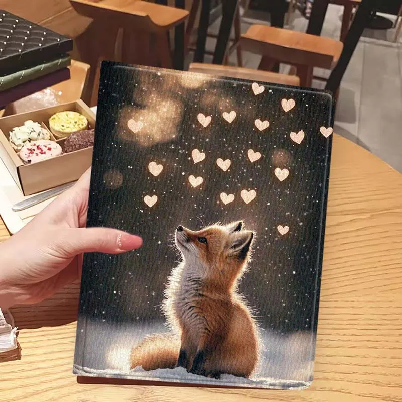 Animal zorro imagen bonita para iPad Pro Mini 1 2 3 4 5 6 7 7ta generación 12,9 10,5 13 11 7,9 8,3 M4 pulgadas funda para tableta - imagen 5