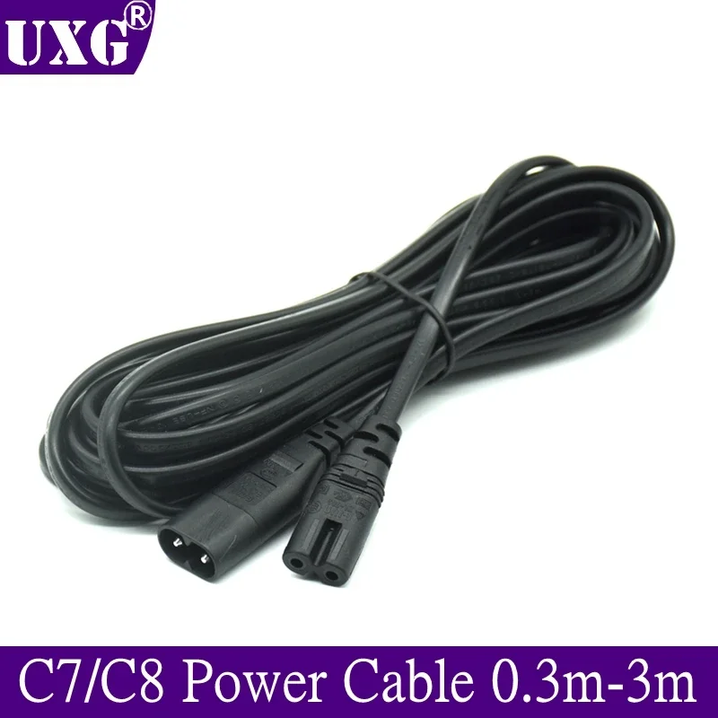 Cable Extensión IEC C7 Hembra a C8 Macho – 1.5m - imagen 4