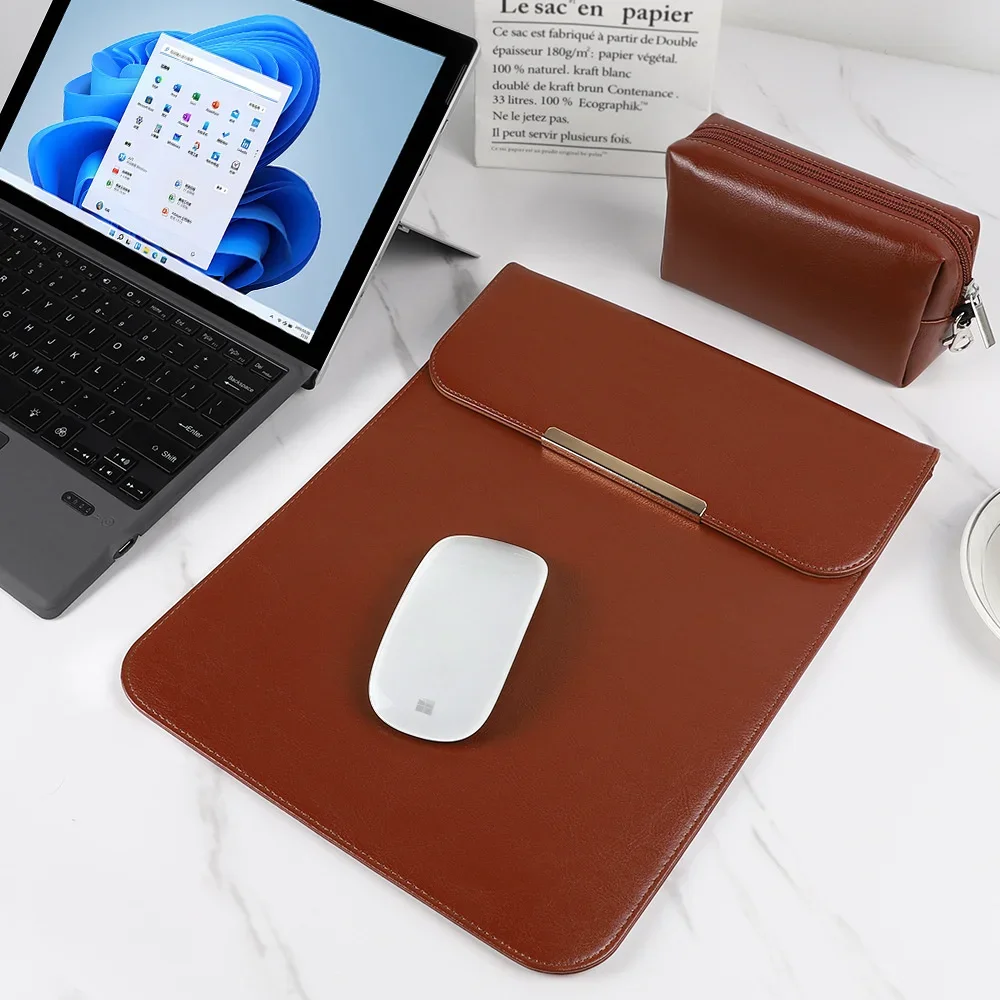 Funda con forro para tableta de 13 pulgadas para Microsoft Surface Pro 11 10 9 8 7 X Galaxy Tab S10 S9 Plus IPad Air Pro 13, funda delgada - imagen 4