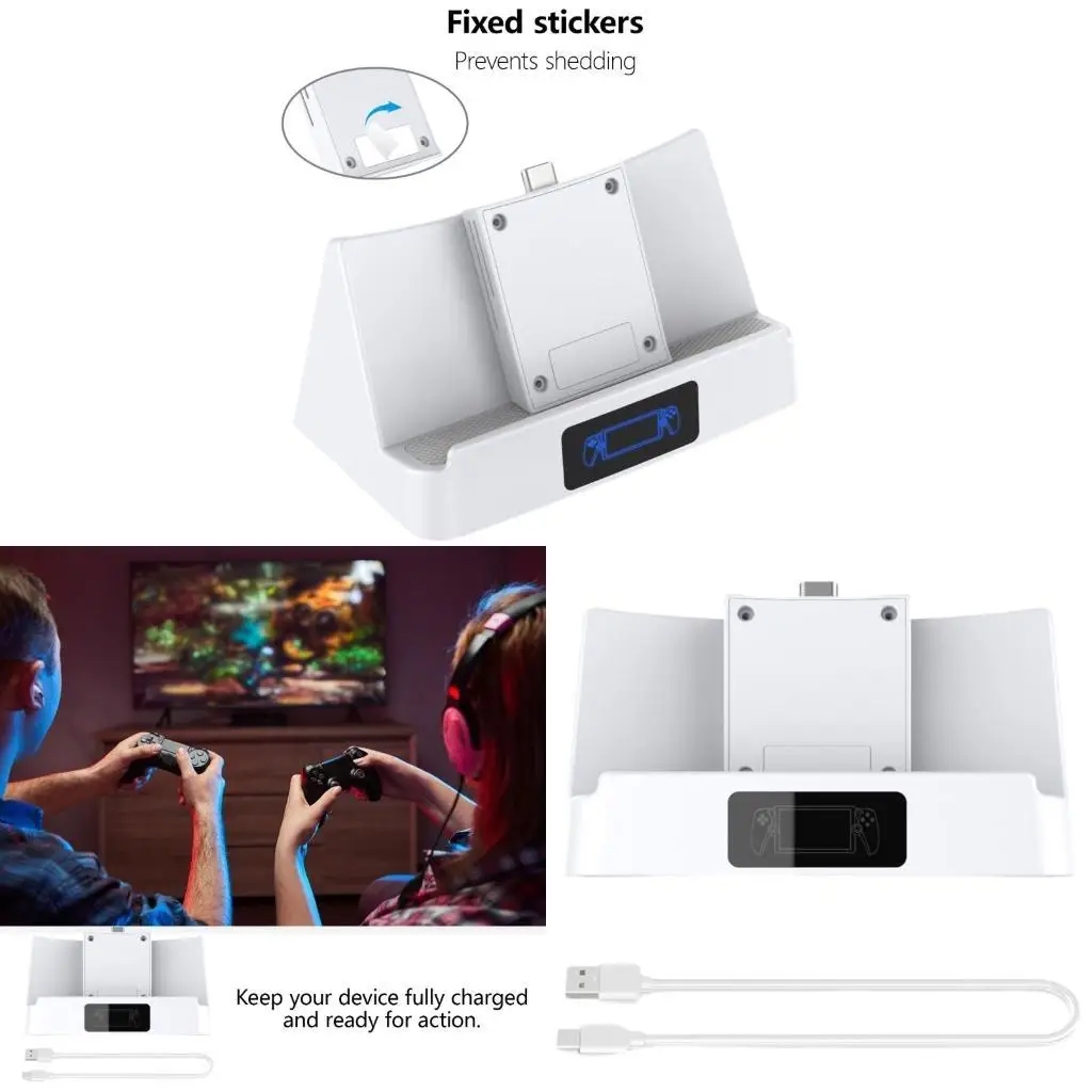 Base carga R53C, soporte escritorio fijo con puerto USB C tipo C para