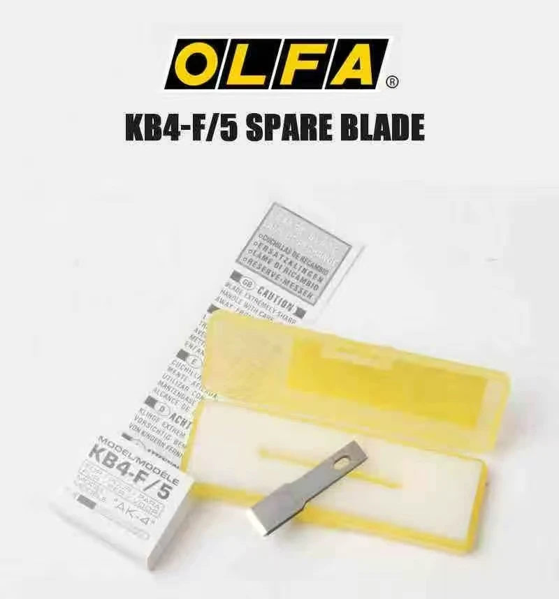 Hoja de cincel de repuesto OLFA KB4-F/S, hoja oblicua, 5 uds., para reparación de teléfonos móviles, soldadura BGA PCB, herramienta de hoja de cincel de corte - imagen 2