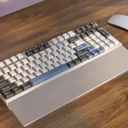 Reposamanos para teclado acrílico, ergonómico transparente esmerilado personalizado, reposamuñecas relajante para teclado mecánico de 60/68/75/87/98/104 teclas