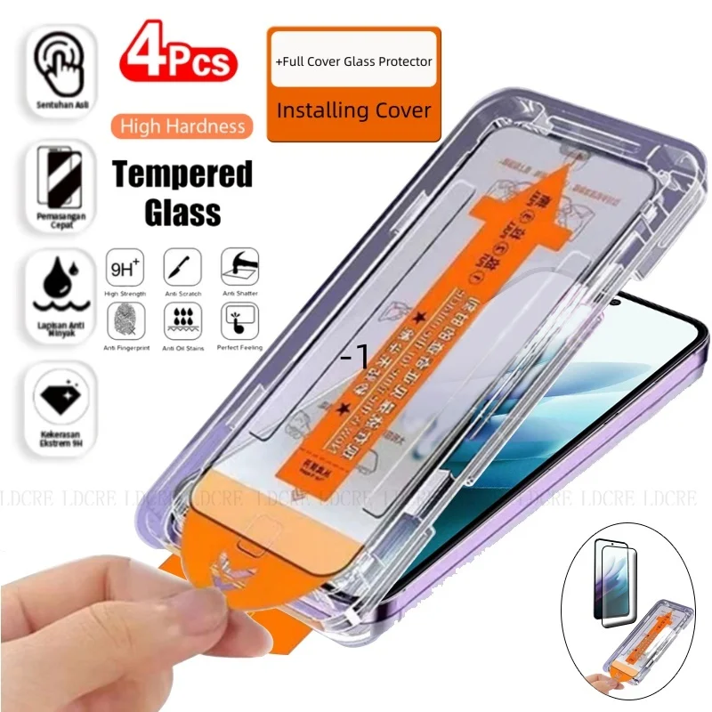 4/3/2/1 Uds para Xiaomi Redmi 15 vidrio Redmi 15 vidrio templado sin polvo 9H cubierta completa pegamento Protector de pantalla para Xiaomi Redmi 15